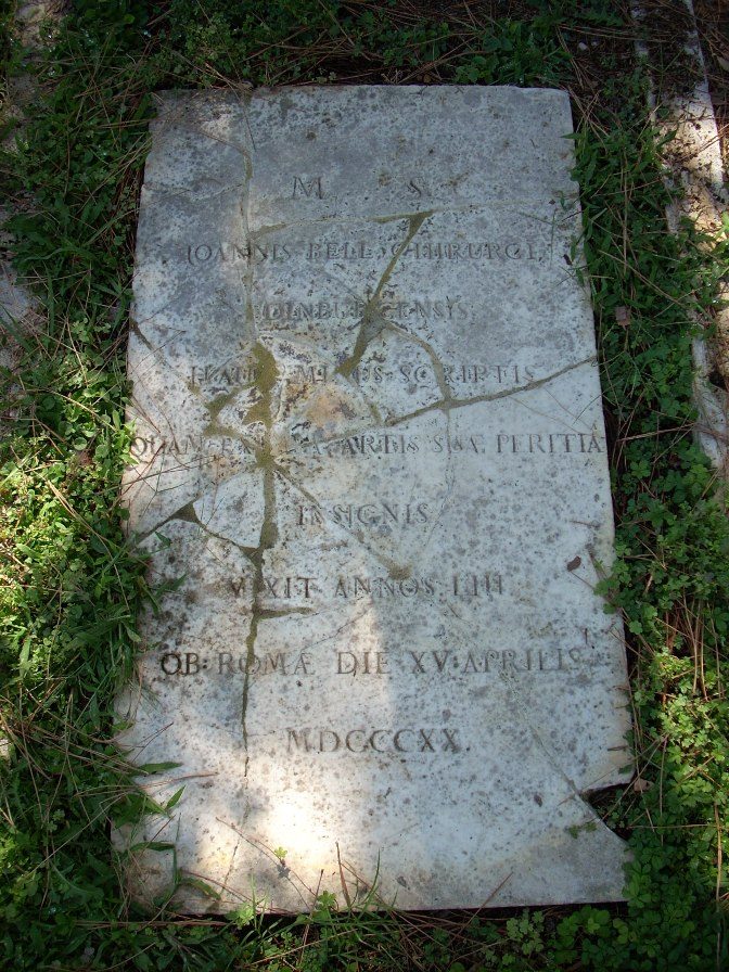 John Bell's tomb, Protestant Cemetery, Rome - 08.JPG